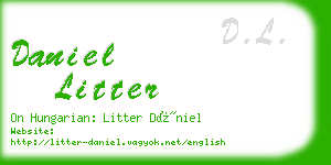 daniel litter business card